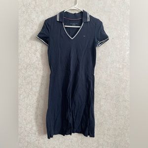 Tommy Hilfiger women's extra small short sleeve blue polo shirt dress